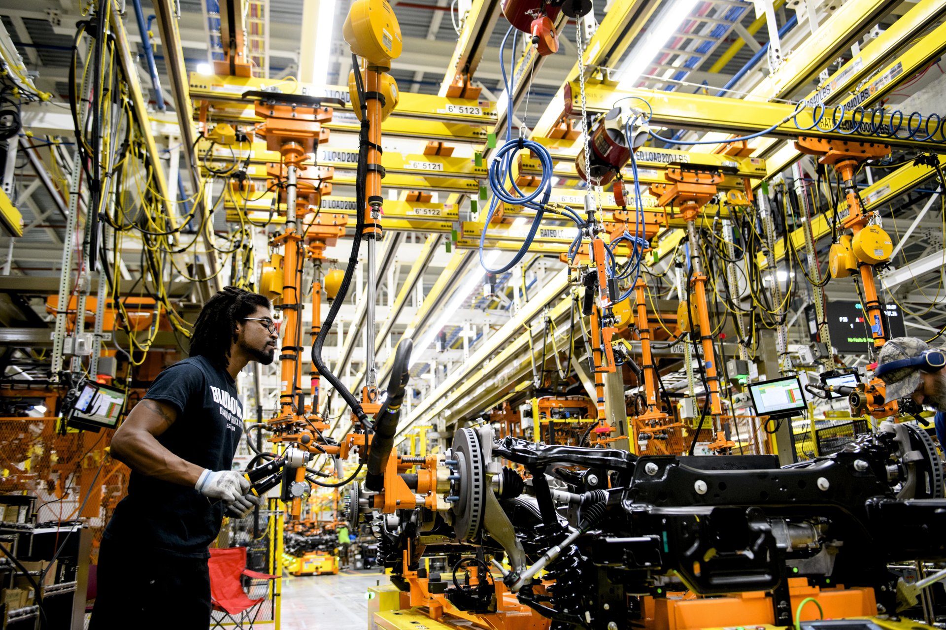 Electric vehicle assembly plant production line